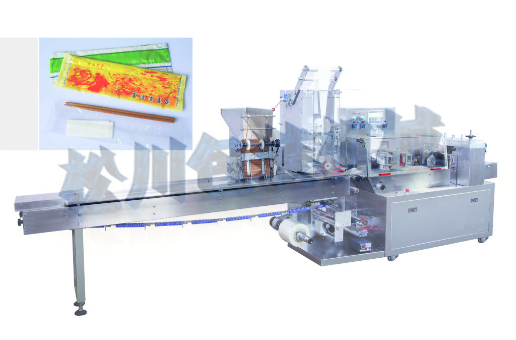 KD-260全自動濕巾，筷子組合枕式包裝機(jī)