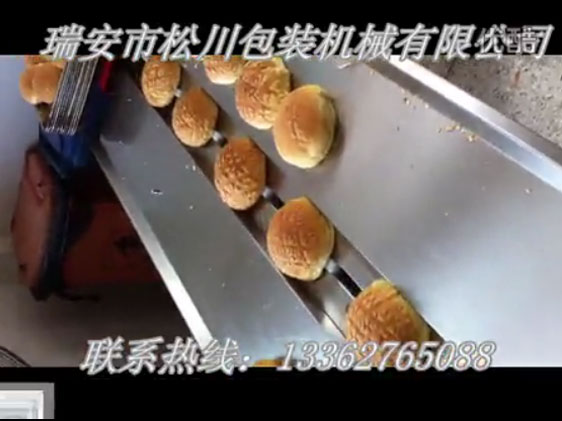 面包月餅燒餅全自動(dòng)包裝機(jī)視頻